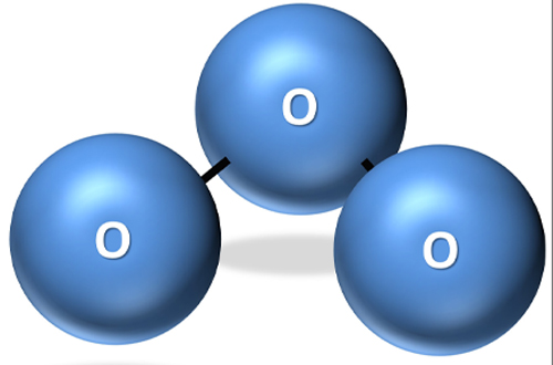 氧分子模型图 氧分子模型图